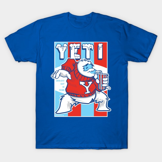 Yeti - coolest guy in town T-Shirt by Mattocks Design